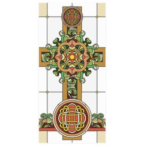 Фото витраж для окон модель E-001