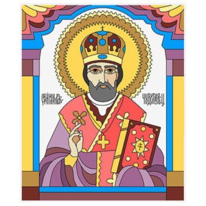 Фото витраж для окон модель E-010