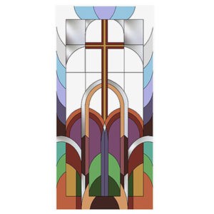 Фото витраж для окон модель E-002