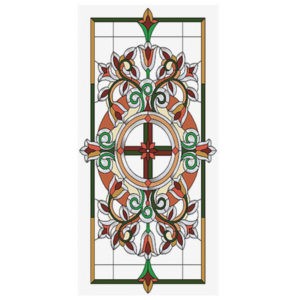 Фото витраж для окон модель E-003