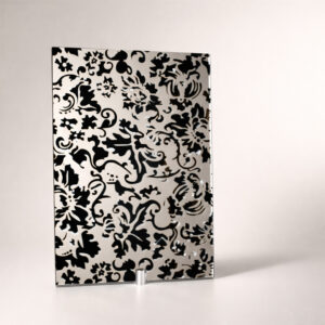 Фото зеркало узорчатое модель Азалия цвет серебро