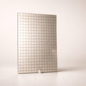 Фото зеркало с рисунком модель Каре цвет серебро