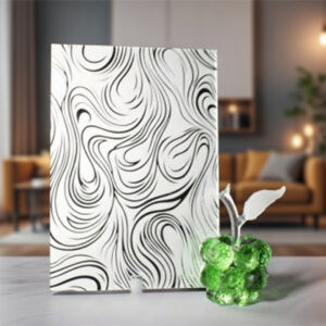 Фото зеркало узорчатое Омут серебро