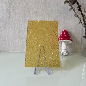 Фото стекло рифлёное модель Диаманд цвет золото