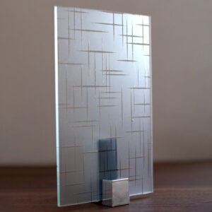 Фото стекло декоративное бесцветное модель Лабиринт