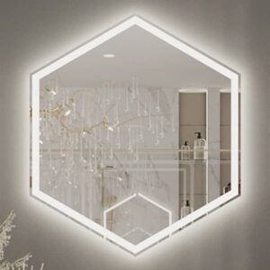 Фото зеркало с подсветкой Молекула