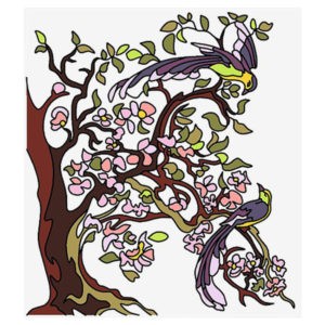 Фото витраж для окон модель Q - 01