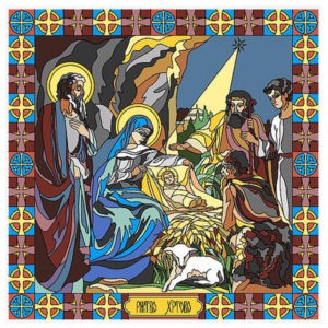 Фото витраж для окон модель Q - 013