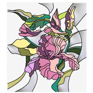 Фото витраж для окон модель Q - 13