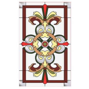 Фото витраж для окон модель W - 22