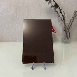 Фото стекло цветное модель Лакобель цвет коричневый RAL 8017