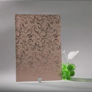 Фото стекло узорчатое Алладин цвет бронзовое