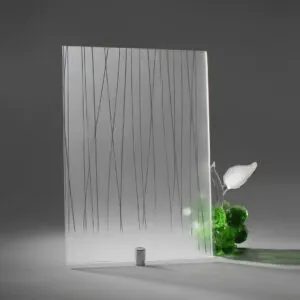 Фото стекло с рисунком матовое модель Диоль бесцветное