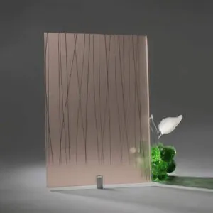 Фото стекло матовое модель Диоль цвет бронза