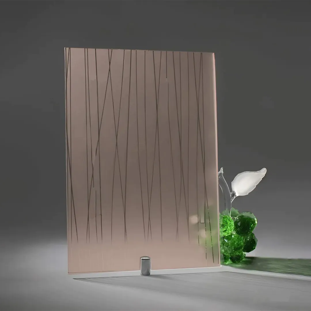 Фото стекло матовое модель Диоль цвет бронза