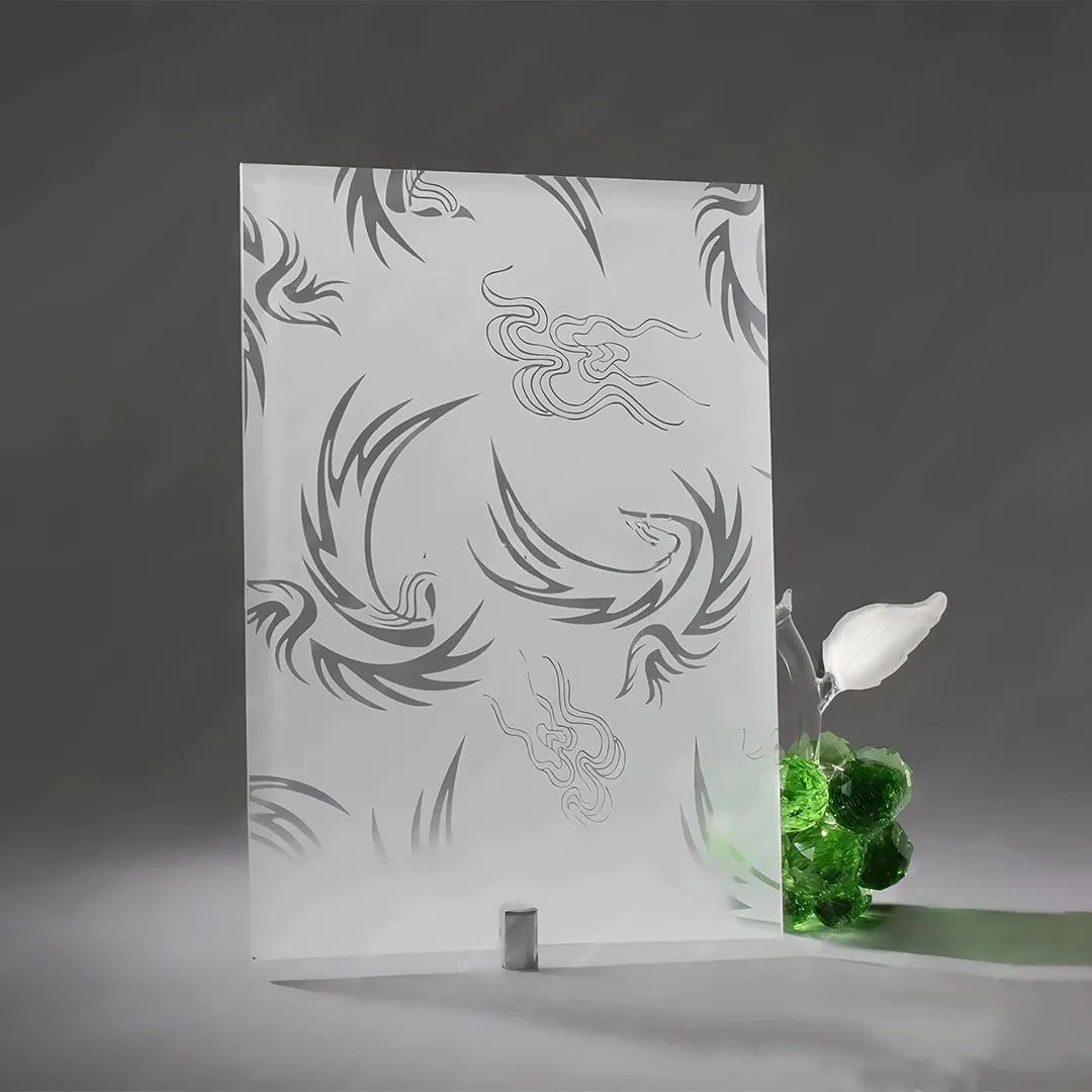 Фото стекло матовое с рисунком модель Геральдика цвет бесцветное