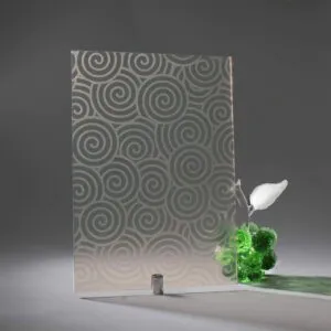 Фото стекло узорчатое модель Хеликс цвет бесцветное