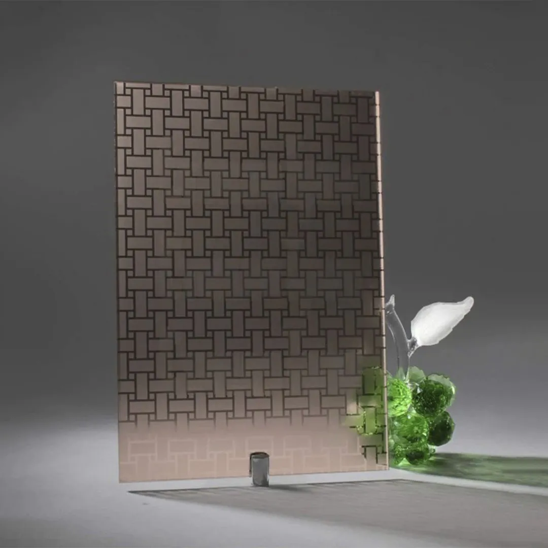 Фото стекло с рисунком Кнот цвет бронзовое