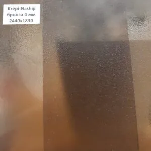 Фото стекло узорчатое модель krepi-nashiji цвет бронза 4 мм