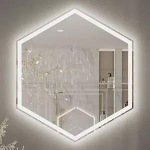 Фото зеркало с подсветкой Молекула